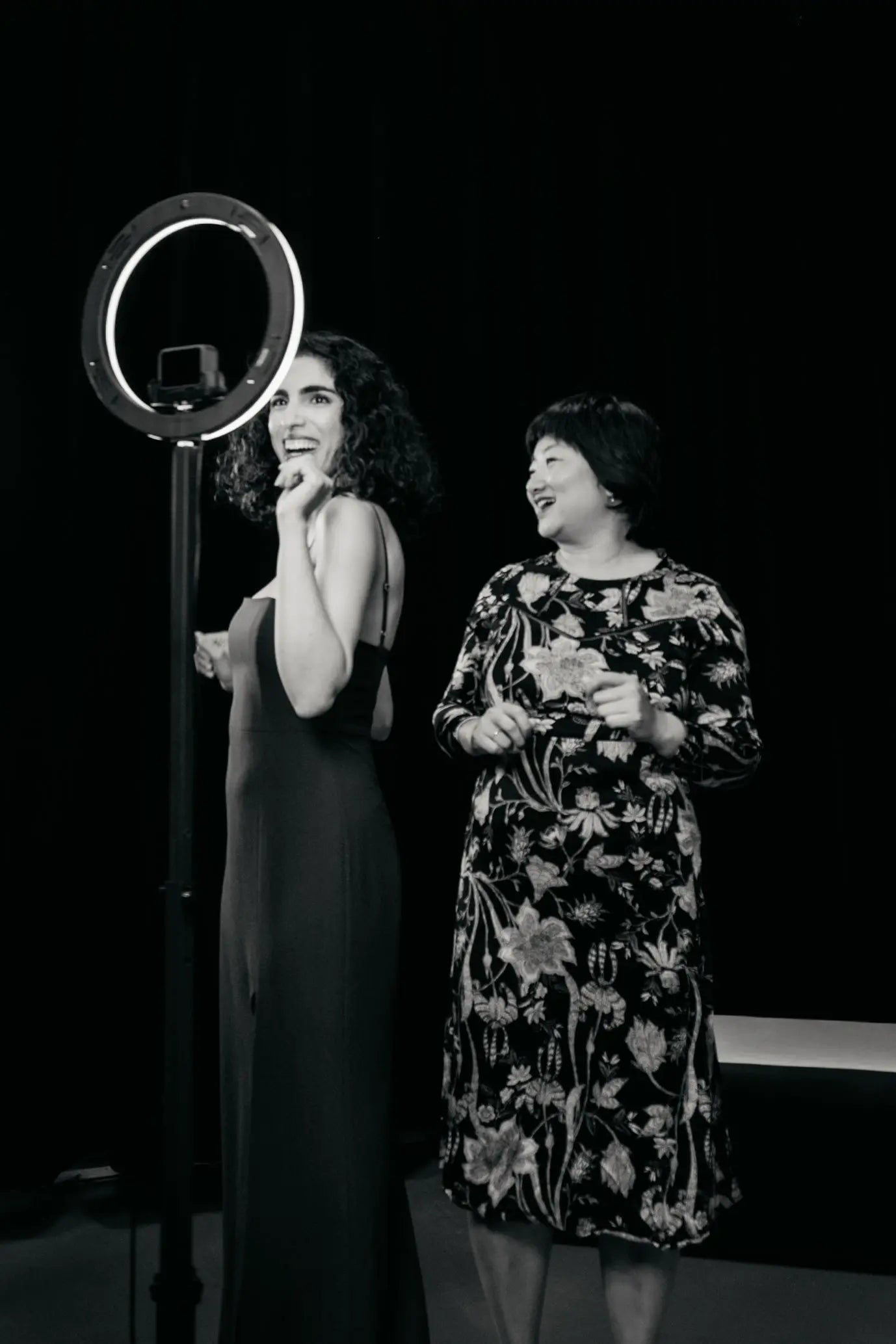 Guests dancing and laughing with 360 Photobooth